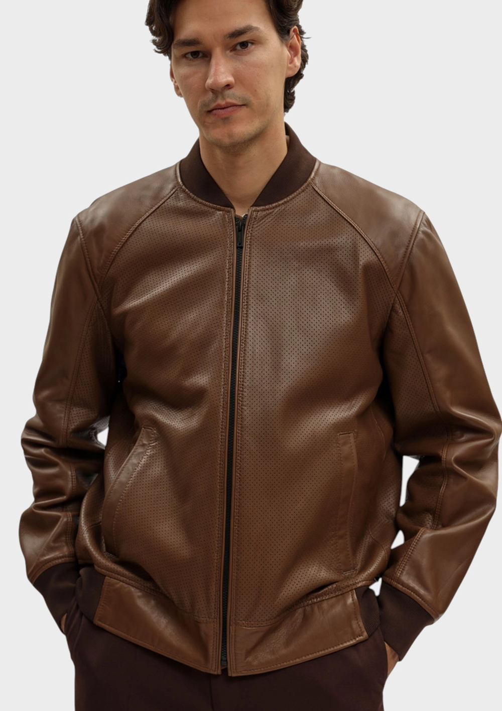 Куртка кожаная Strellson Vance Cornstalk