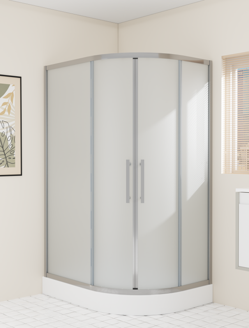 Душевой уголок Esbano ESUGR8027AL 120x80x200 Полукруглая цвет хром