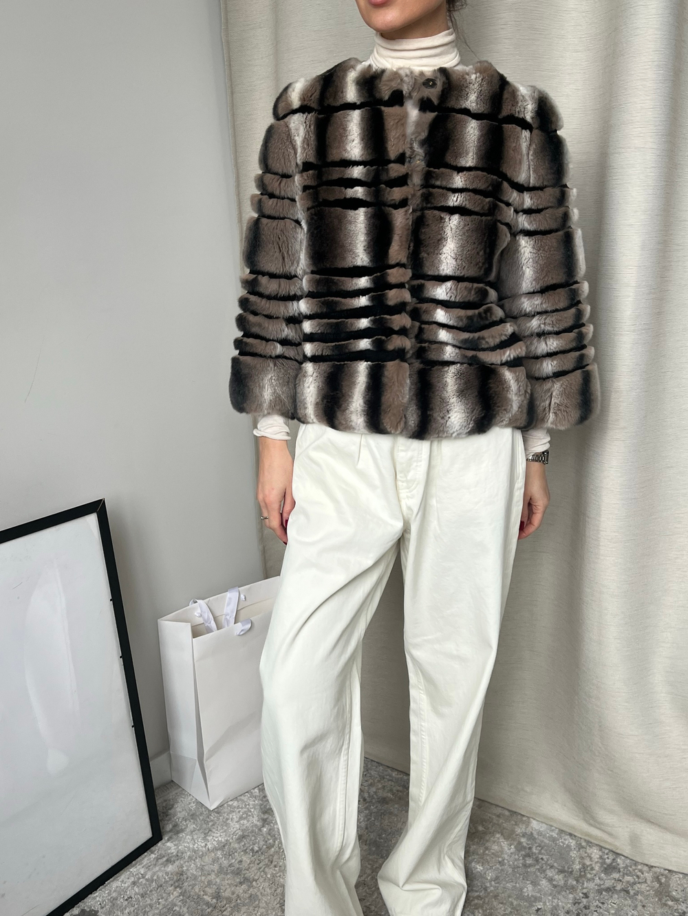 Укороченная шуба Yves Salomon, XS