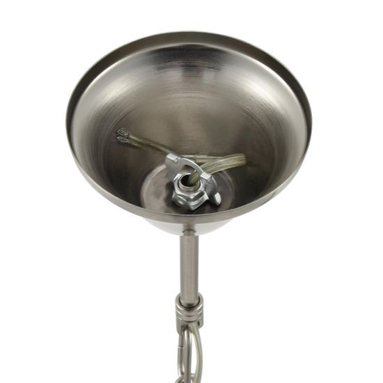 8283/5 CLASSI никель/белый, металл/керамика/текстиль Люстра Е14 5*40W 220V KENTUKI