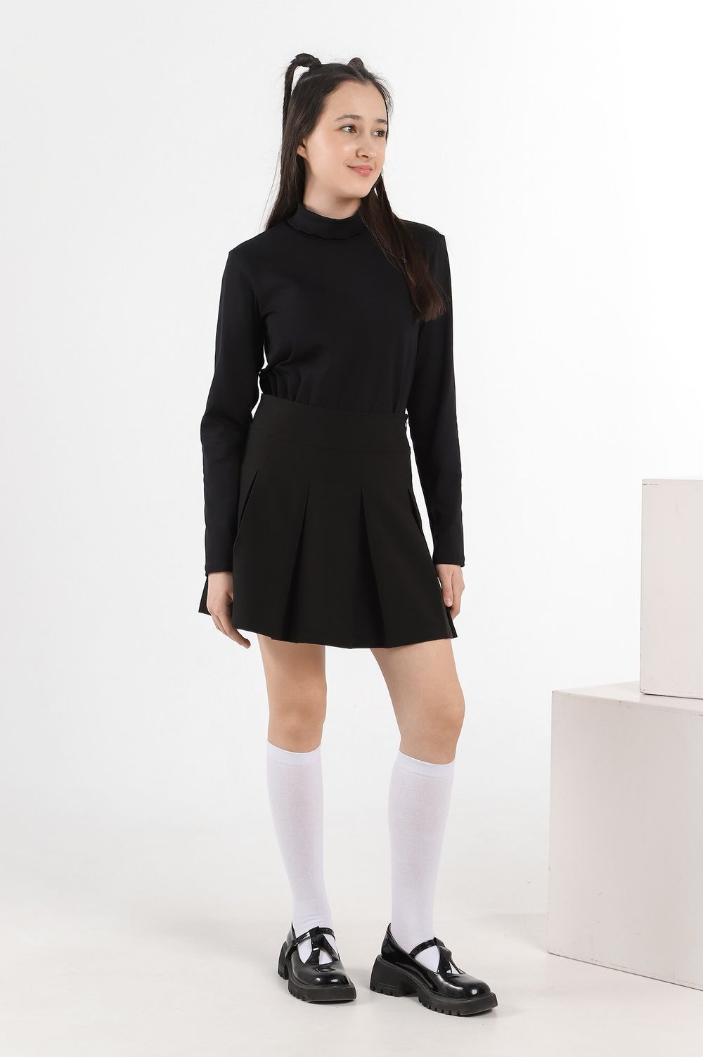 Джемпер для девочки Скул-3 Виотекс ЧЁРНЫЙ