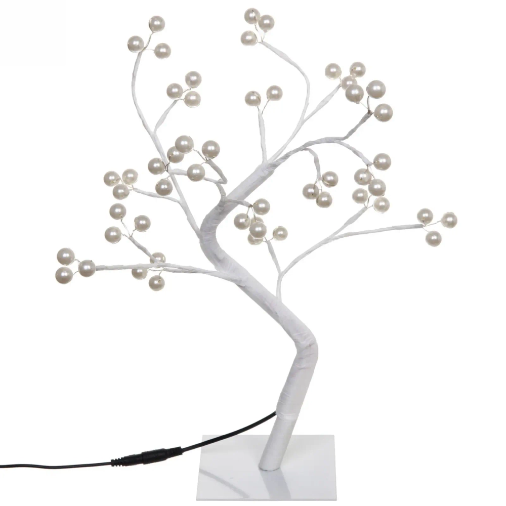 Фигура световая «Дерево-Мерцающий шар» 40 см 54 лампы LED, USB питание, Теплый белый (мерцание)