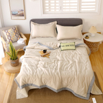 Комплект постельного белья Однотонный Сатин с Одеялом (простынь на резинке) FBR008