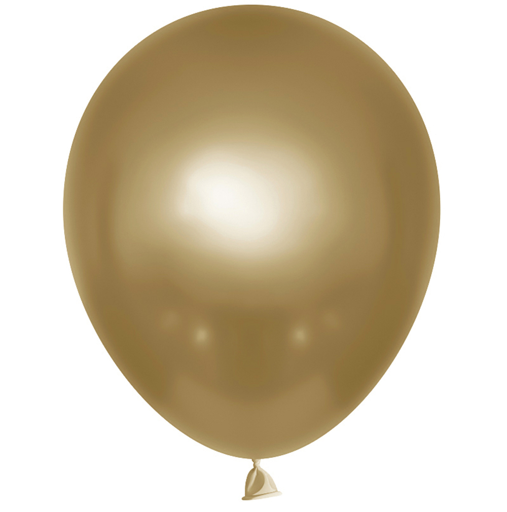 Шар 12" Ретро, Винтажное золото, хром шаринг