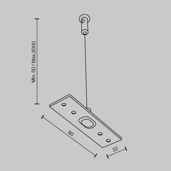 Подвес Maytoni Technical Exility (2 шт) TRA034SW-2W