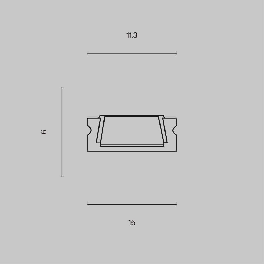 Профиль для ленты Maytoni ALM001S-2M