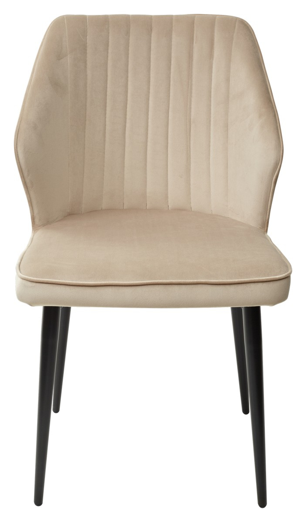 Стул М-City DISAUR Сиэтл -В (Seattle-V) Бежевый 5, Велюр, Черный каркас