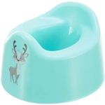 Горшок детский с декором 27,5*25,4*17см зеленый