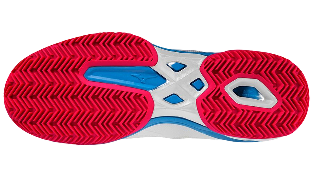 Мужские кросовки для Padel Mizuno Wave Exceed Light Padel - white/opera red/prace blue