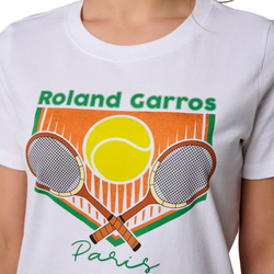 Женская теннисная футболка Roland Garros Sylvie T-Shirt - белый