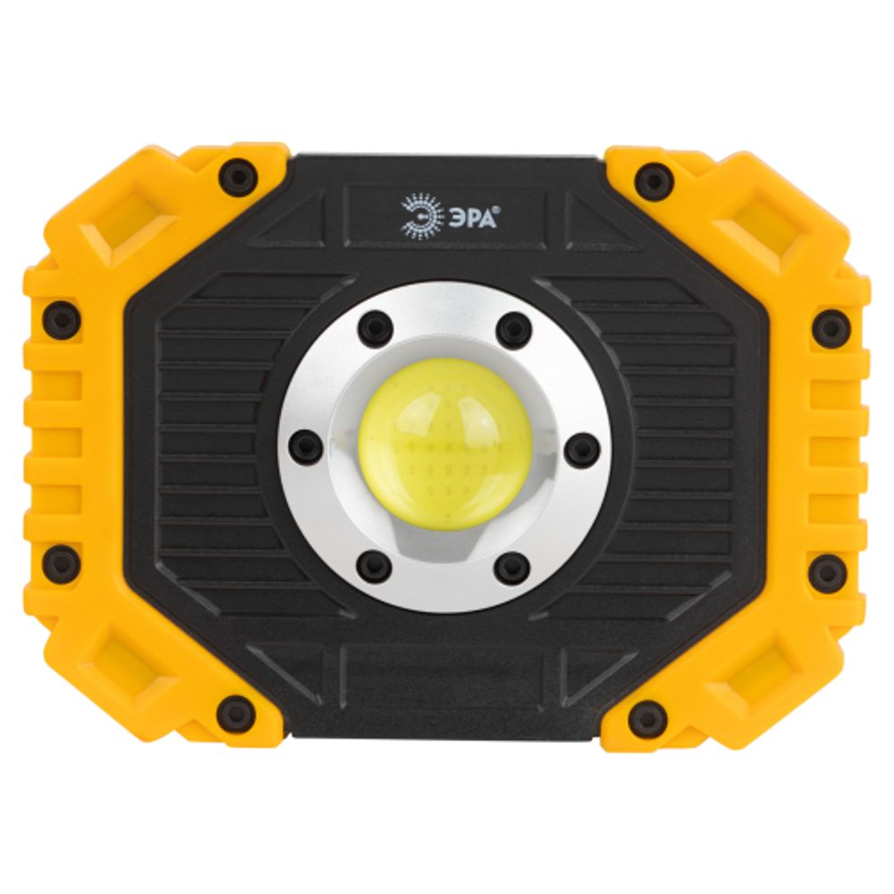 Светодиодный фонарь ЭРА Рабочие Практик PA-802 прожектор аккумуляторный 15Вт, COB, 6 режимов | Прожекторные фонари