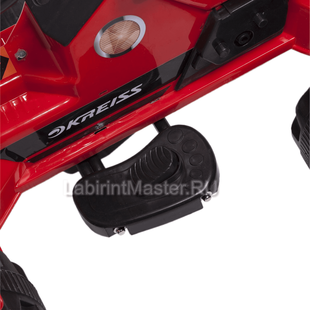 Детский Kreiss трактор с прицепом, красный, 6V