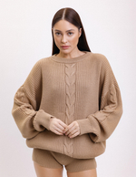 Джемпер с косой