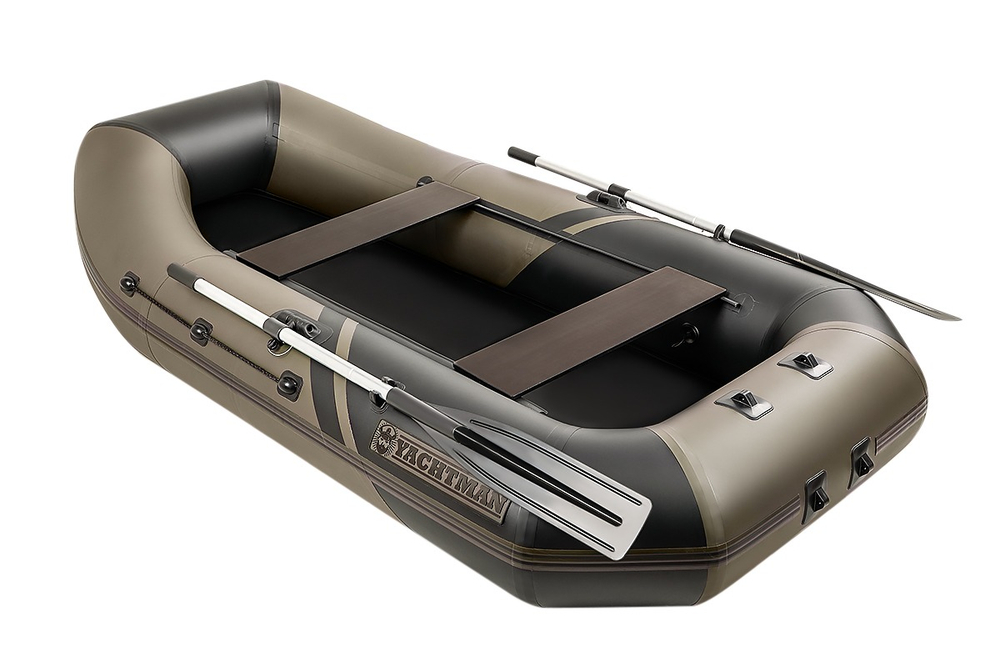 YACHTMAN-260 М (Яхтман) хаки-черный (лодка ПВХ с усилением)