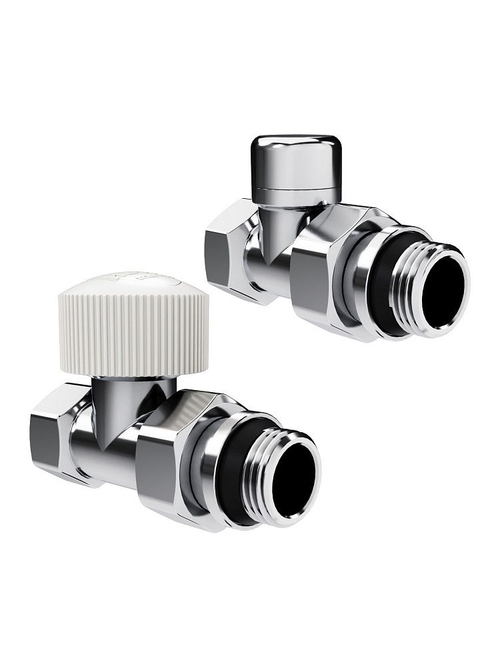 Набор термостатический для радиатора прямой 1/2 Design М30х1.5 Хром Royal Thermo