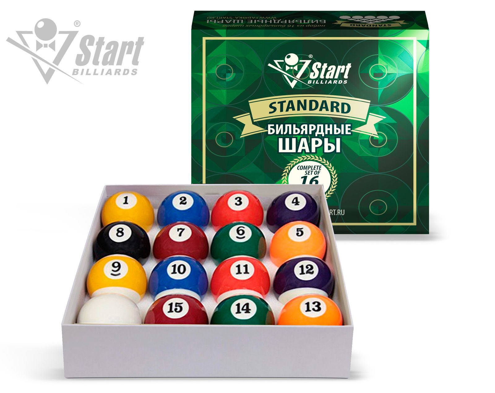 Шары Start Billiards ПУЛ 57мм 797405 фото №2
