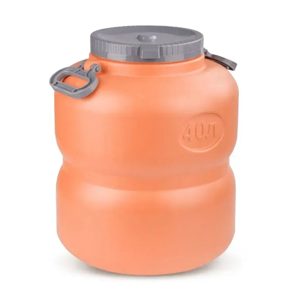 Канистра-бочка Байкал 40л (оранжево-серый) (комплект 4 шт)