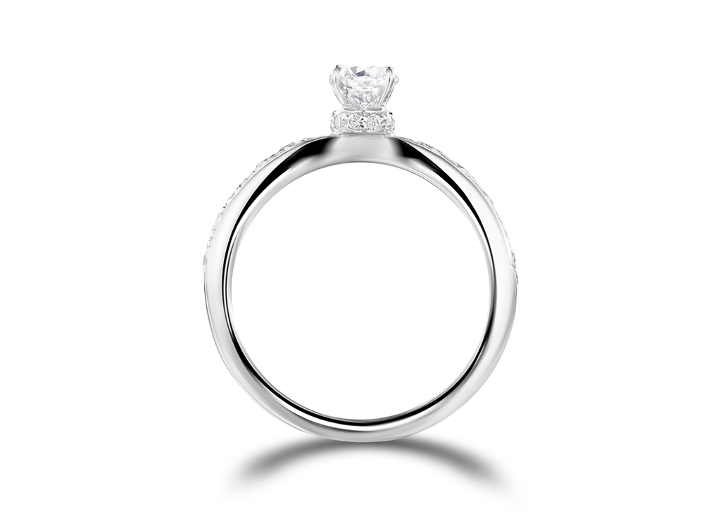 Помолвочное кольцо с бриллиантами