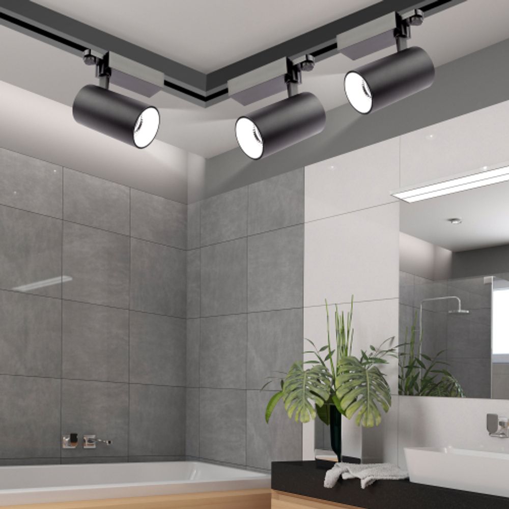 Трековый светильник трехфазный ЭРА SТR-30-36-40K-B40 узкий луч 4000K черный | Трехфазные трековые светильники