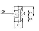 Штуцер FB DL08 BSP 1/8" (корпус)