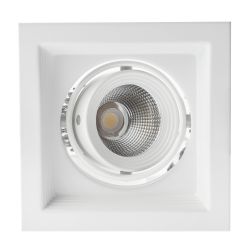 Светильник светодиодный встраиваемый Даунлайт ЭРА SKD-11-36-40K-W09 9Вт 4000К 1080Лм 130х130х100мм 5 лет гарантии