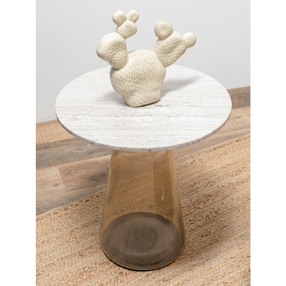 Столик кофейный odd, D50 см, бежевый