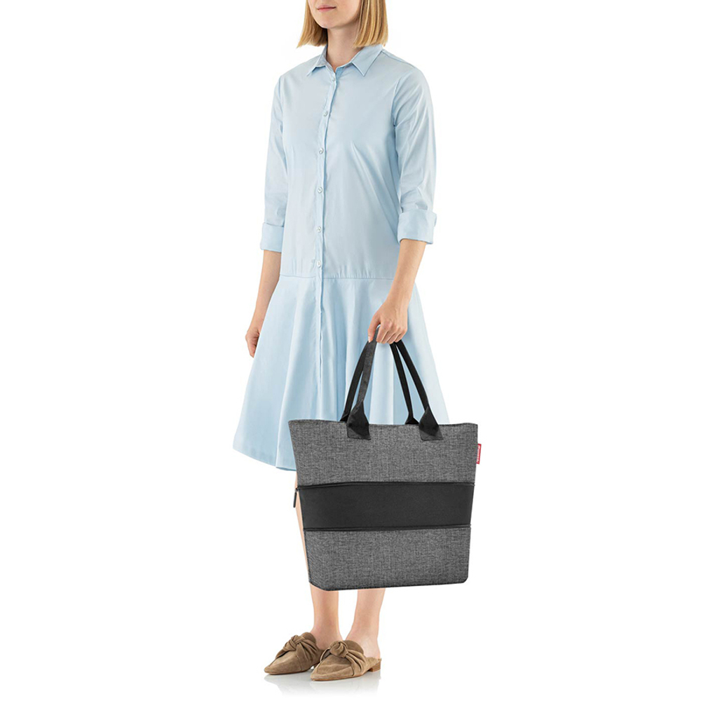 Сумка shopper e1 twist silver