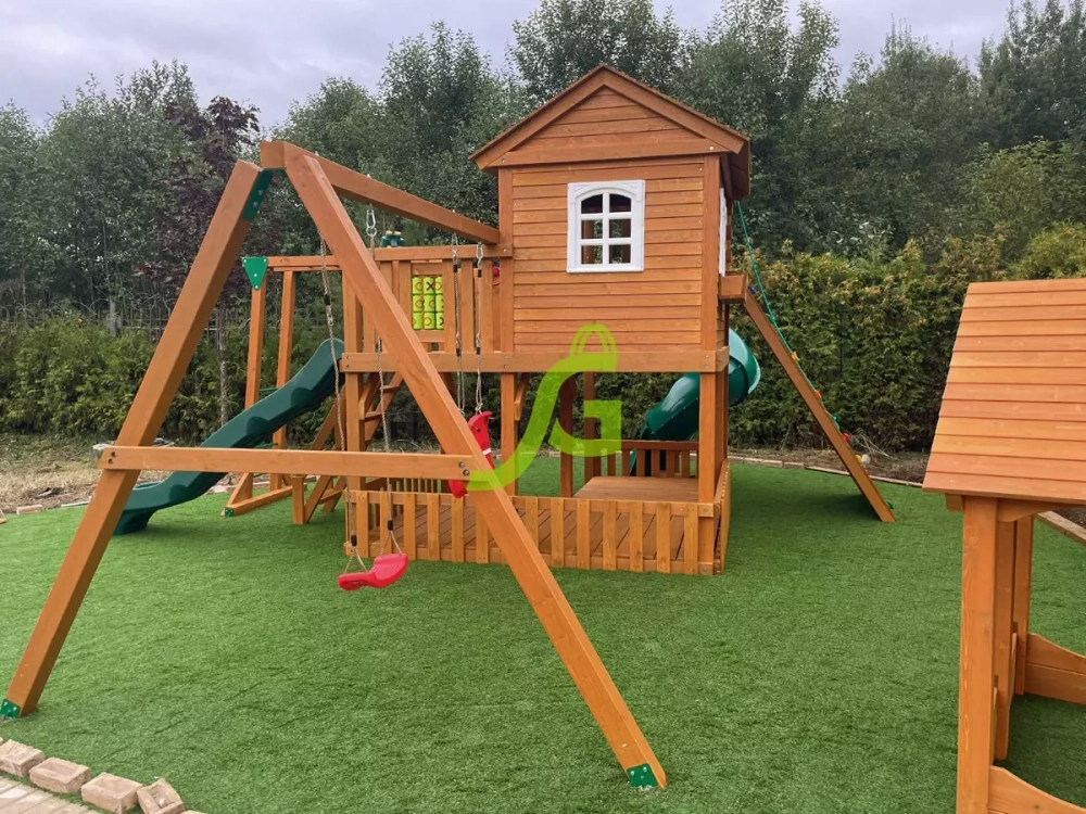 Детская деревянная площадка "Домик 5"