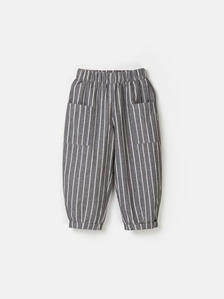 Брюки хлопковые "Полоска Графит"