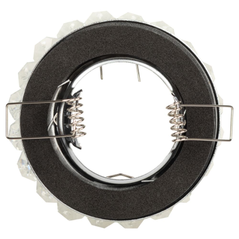 Светильник встраиваемый декоративный ЭРА DK16 CH/WH под лампу MR16 GU5.3 декор с хрусталиками прозрачный/хром