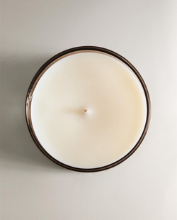 Zara Home Свеча ароматическая Jasmine & Musk 180 г, растительный воск, аромат цветочный древесный, Розовый