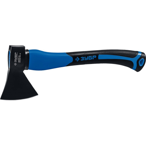 Топор 600/880гр ЗУБР Фибергласс кованый с двухкомпонентной пластиковой ручкой Профессионал