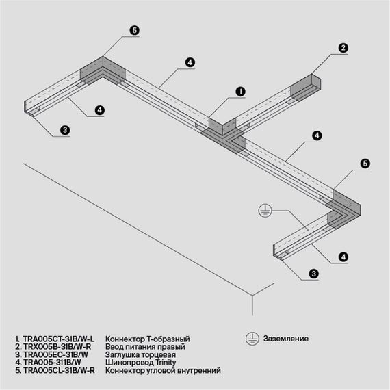 Коннектор L-образный Maytoni Technical Accessorises TRA005CL-31W-R