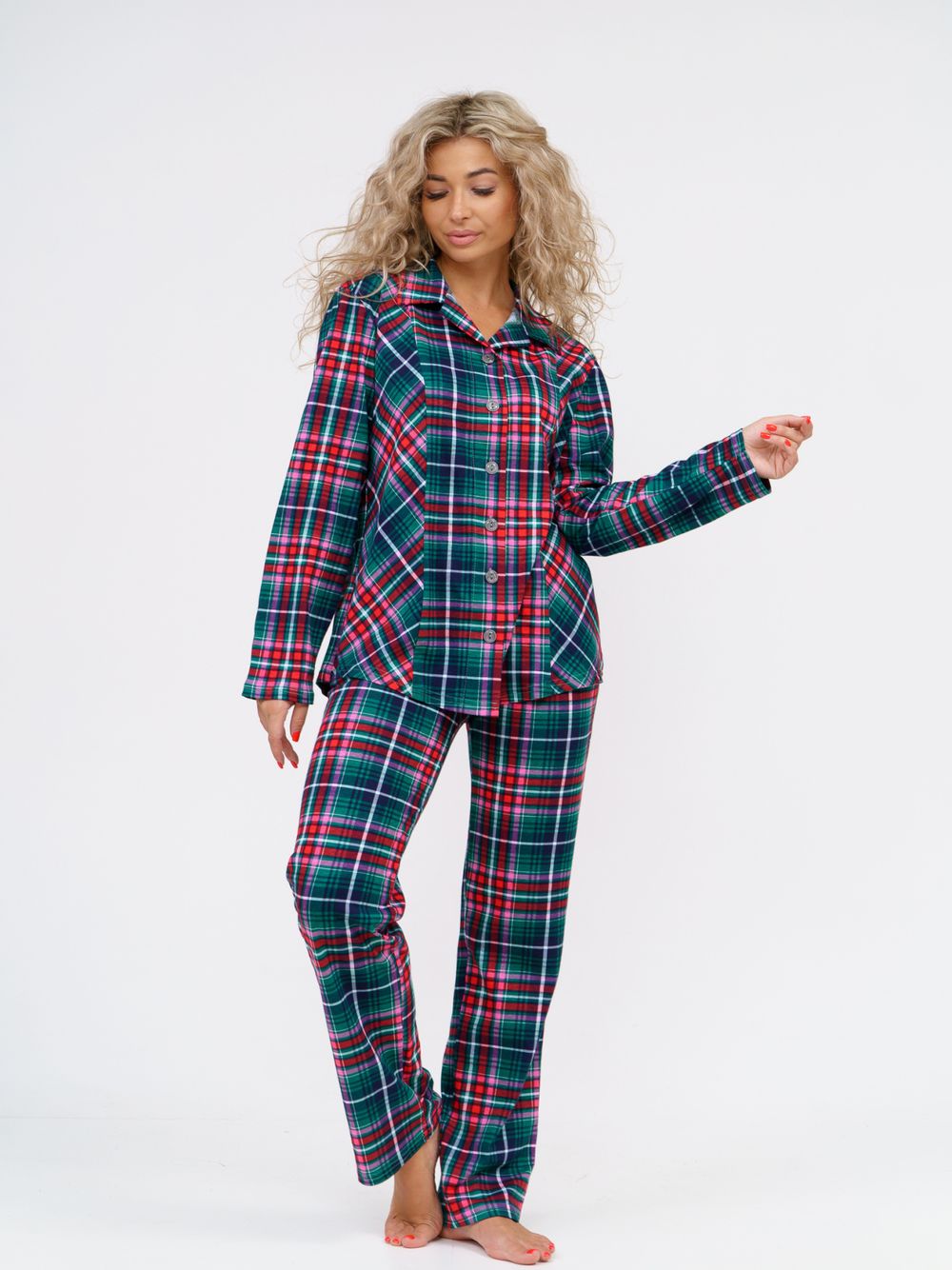 852 Пижама "Зеленая клетка" SveTekst (Акция)
