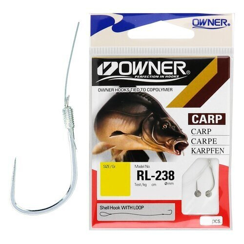 Крючок с поводком Owner RL-238 5-0.18