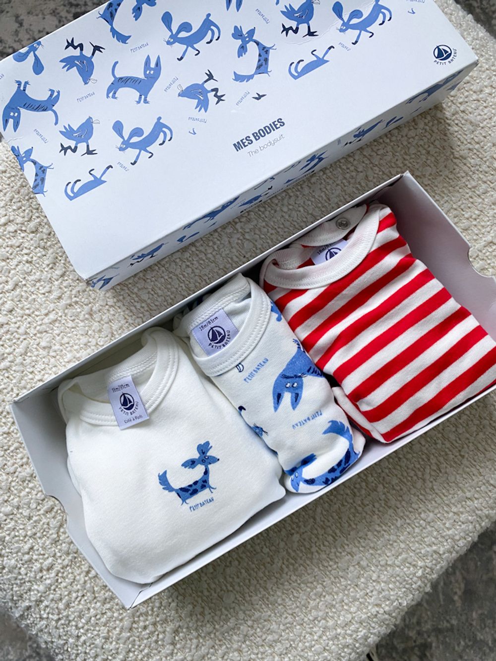 Новый хлопковый комплект  Petit Bateau, 80