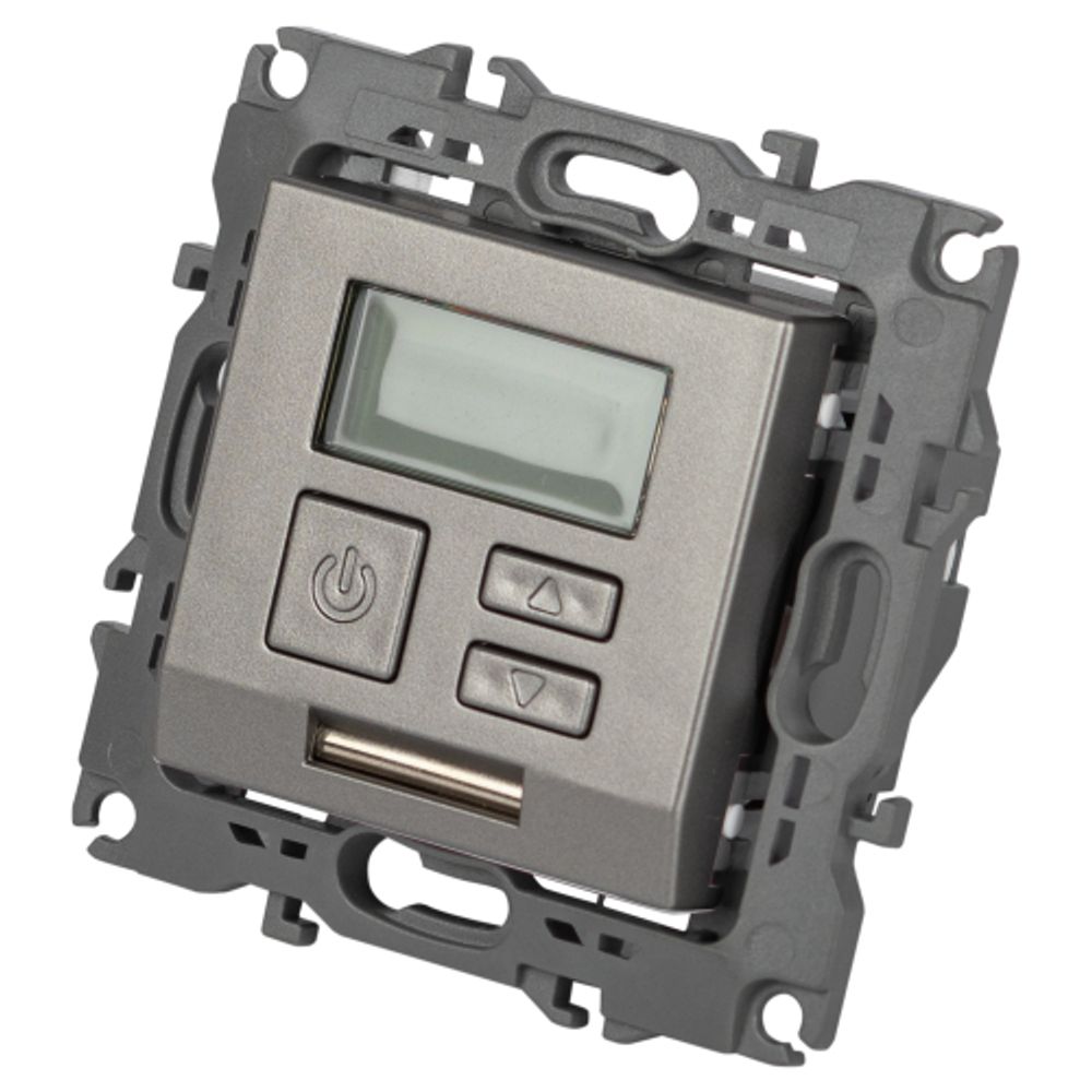 Терморегулятор ЭРА Серия 12 12-4111-16 универсальный 230В-Imax16А титан | ЭРА 12 Титан