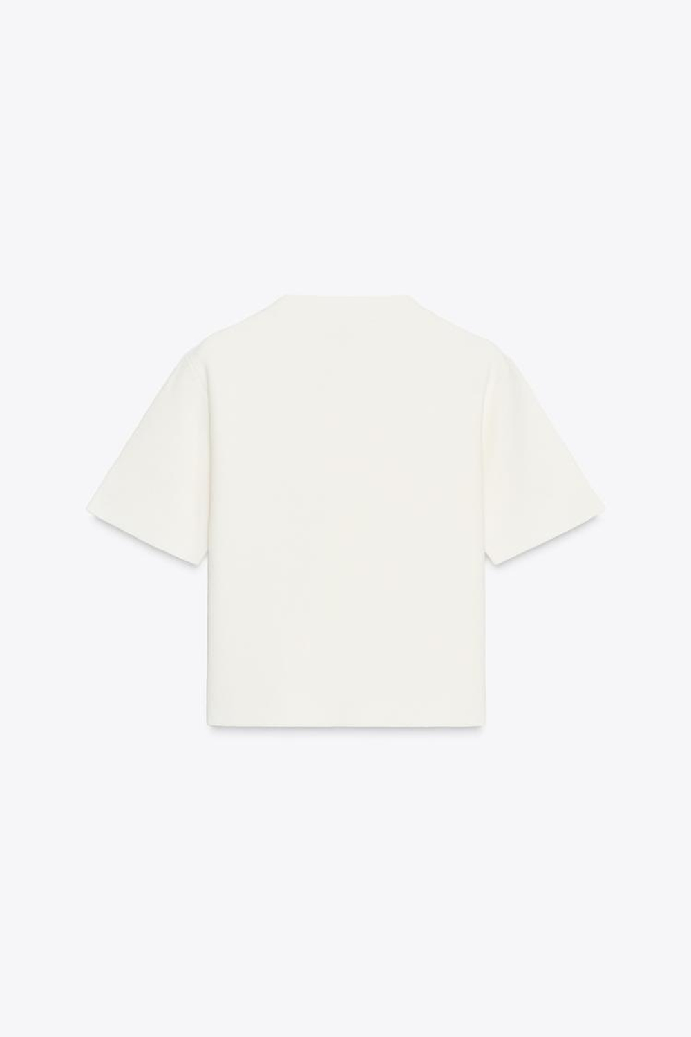 ZARA КАРДИГАН С КОРОТКИМИ РУКАВАМИ, ЭКРЮ