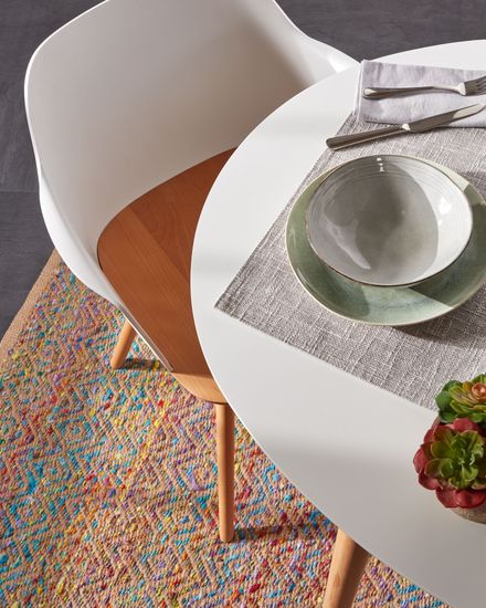 Стол раскладной Oakland белый овальный