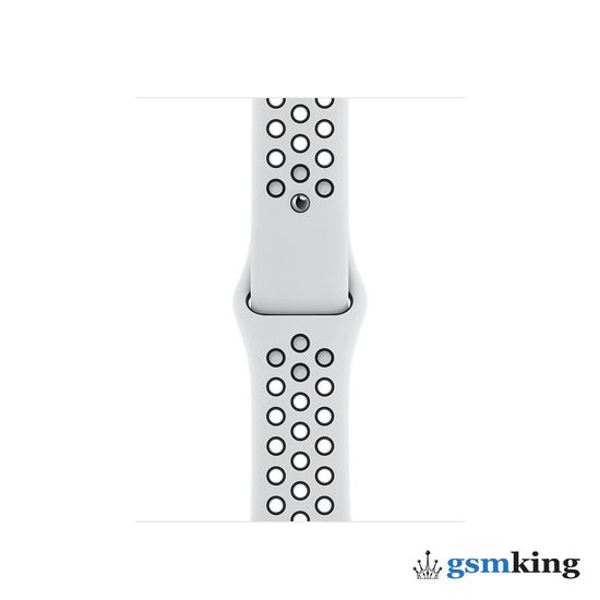 Apple Nike Sport Band for Apple Watch 38|40|41mm Nike Pure Platinum/Black (Чёрный/Платиновый) MX8D2AM/A