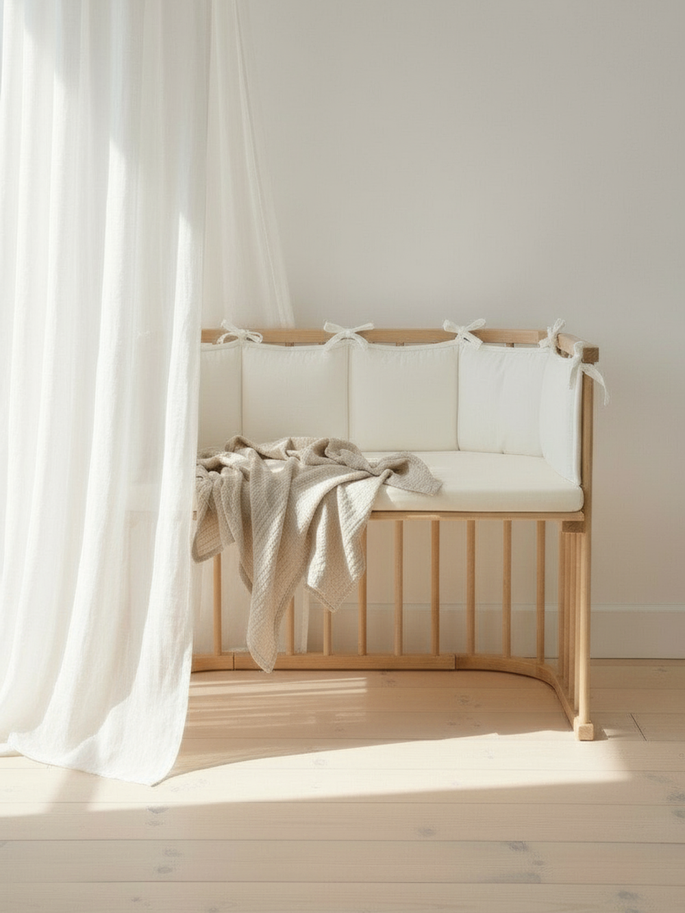 Бортик плоский белый мини