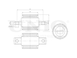Сайлентблок передний переднего нижнего рычага UNIO RMP-20530