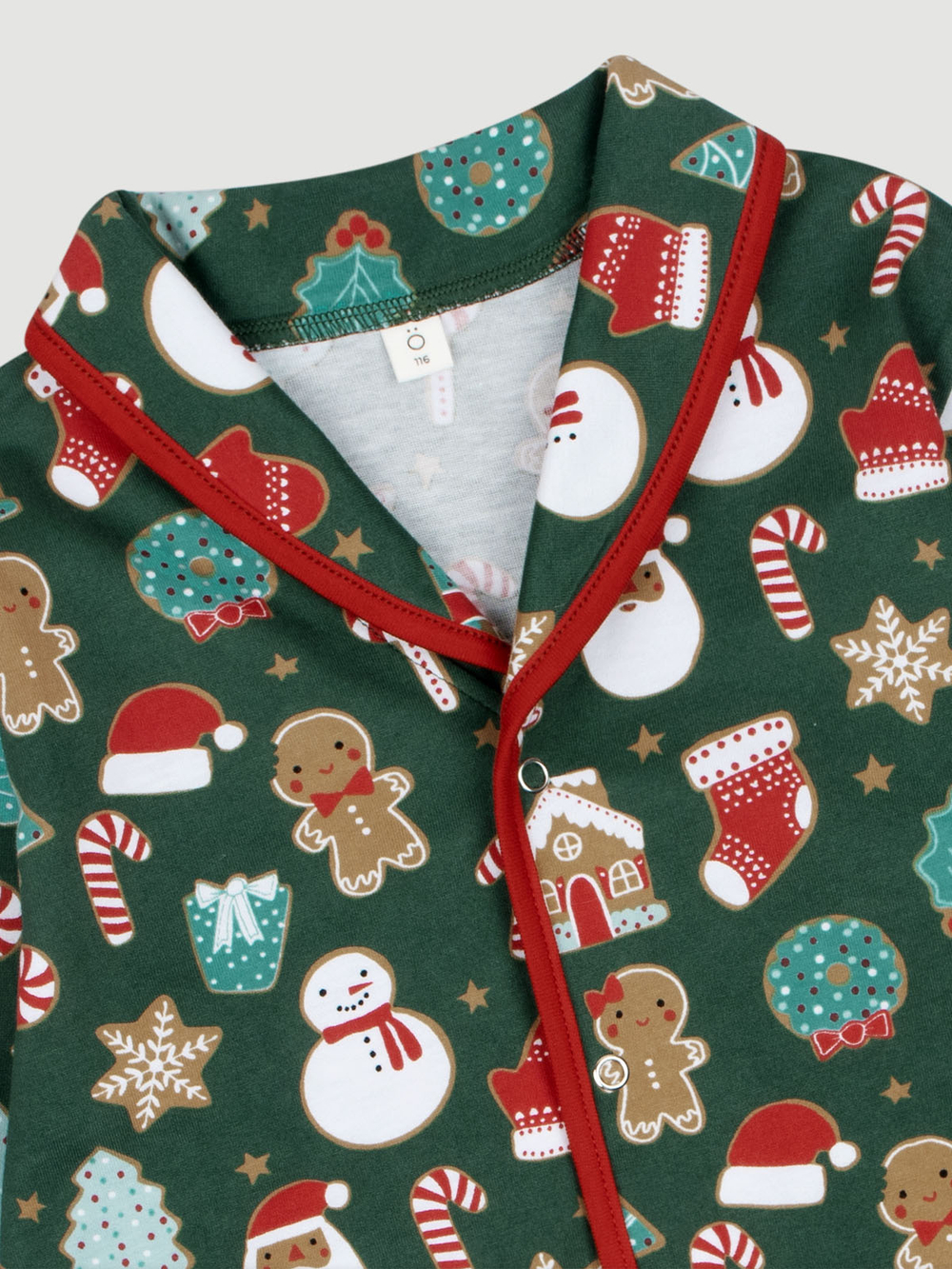 Пижама с воротником Mjölk Имбирный пряник, уценка