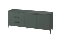 Тумба Type oak 3 ящика 2 двери L (темно-серый)