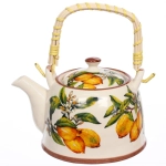 Чайник заварочный керамический 700мл с ситом «Лимоны»