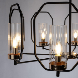 Люстра на штанге Arte Lamp A7004PL-8BK