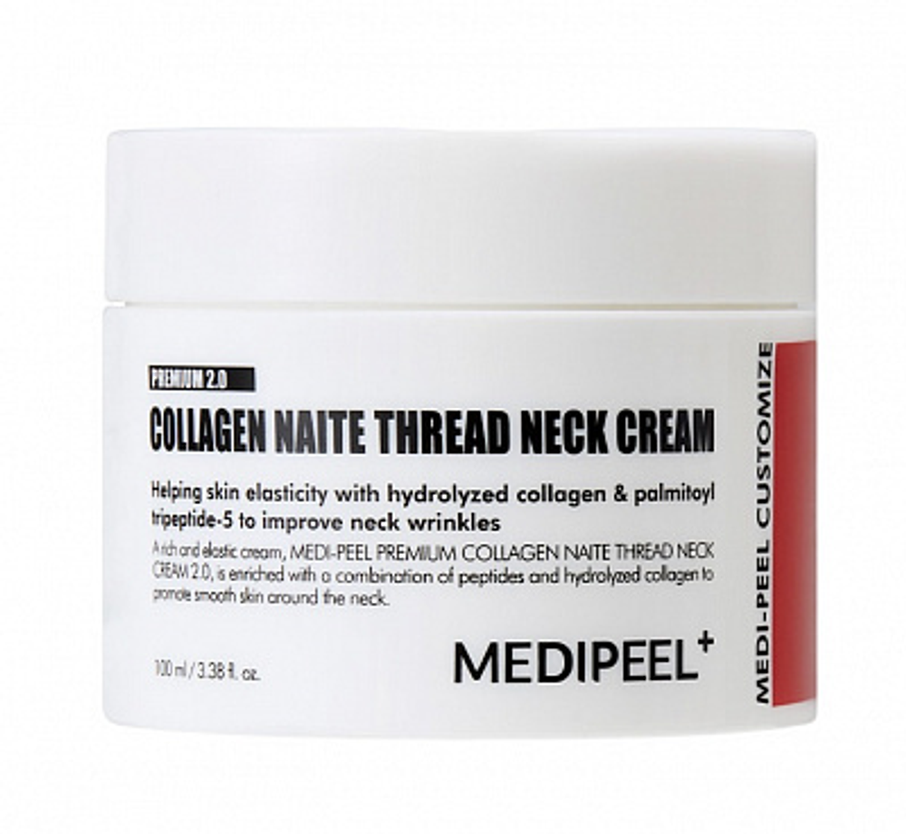 [MEDI-PEEL] Premium Collagen Naite Thread Neck Cream - Моделирующий крем для шеи и декольте 2.0, 100 мл
