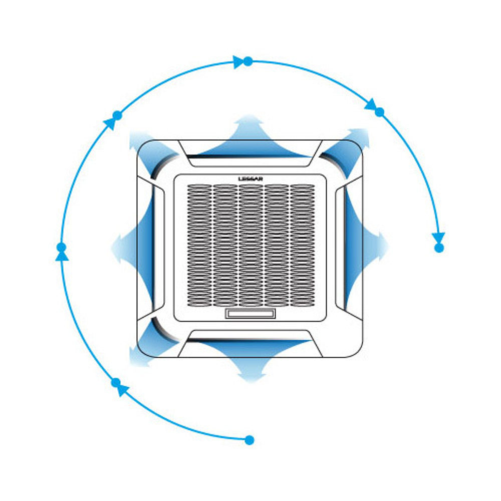 Кассетный фанкойл 2-2,9 кВт Lessar LSF-300BE42C / LZ-BEB21