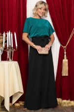 Комбинезон Вечерний образ (морская волна/черный) К14649-41М LT Collection