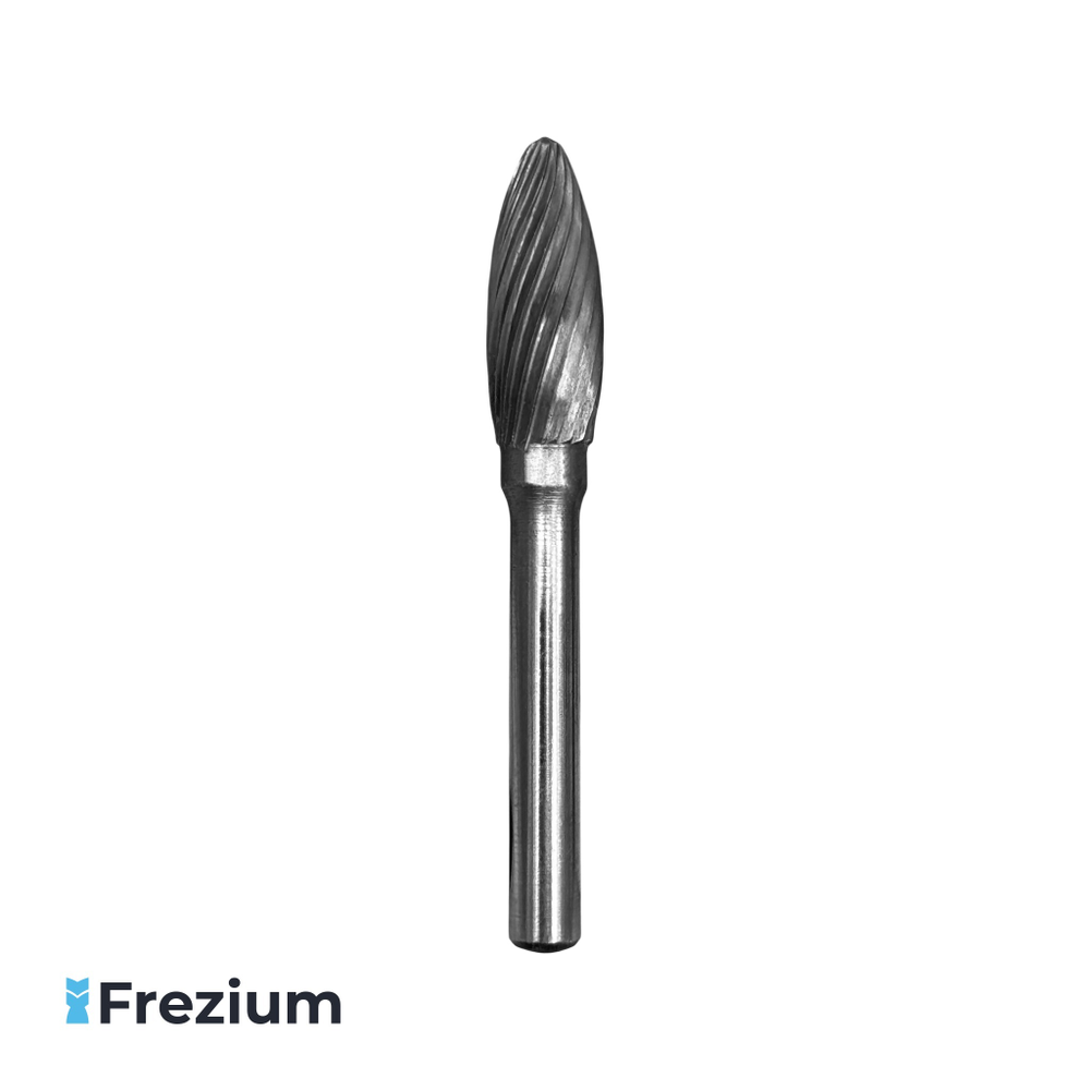 Борфреза твердосплавная по металлу (10x6x25x67; Форма H)